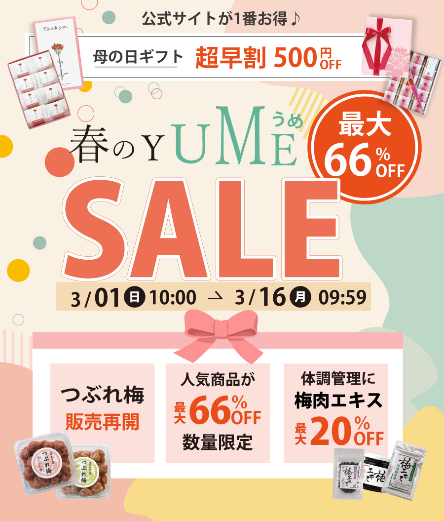 2026年・最大66％OFF春の夢SALE