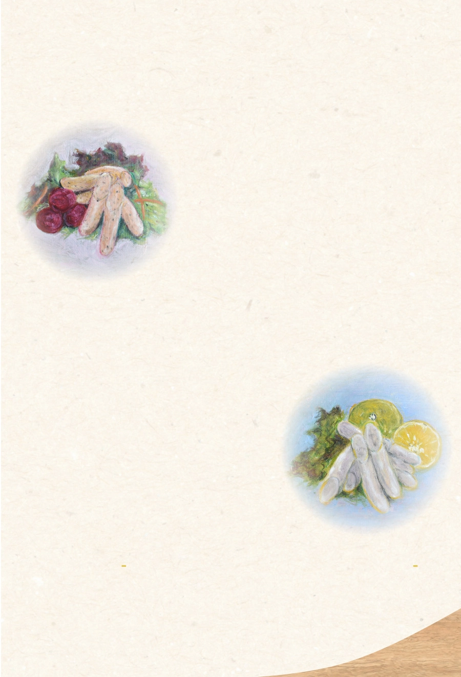 和紙とソーセージの背景画像