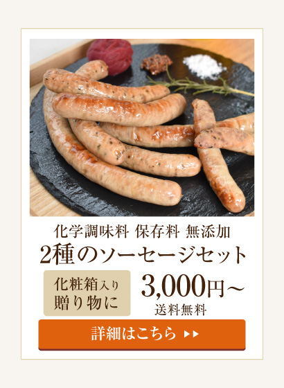 科学調味料無添加、黒豚のセーセージ　彩の膳