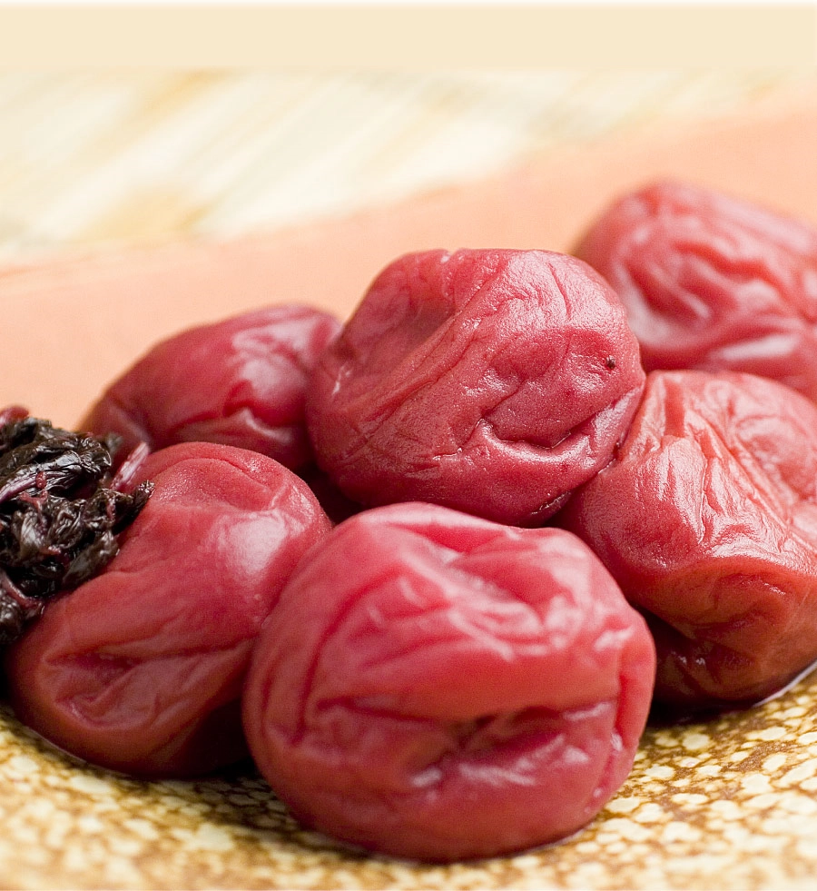 しそ漬うすしお味の背景画像