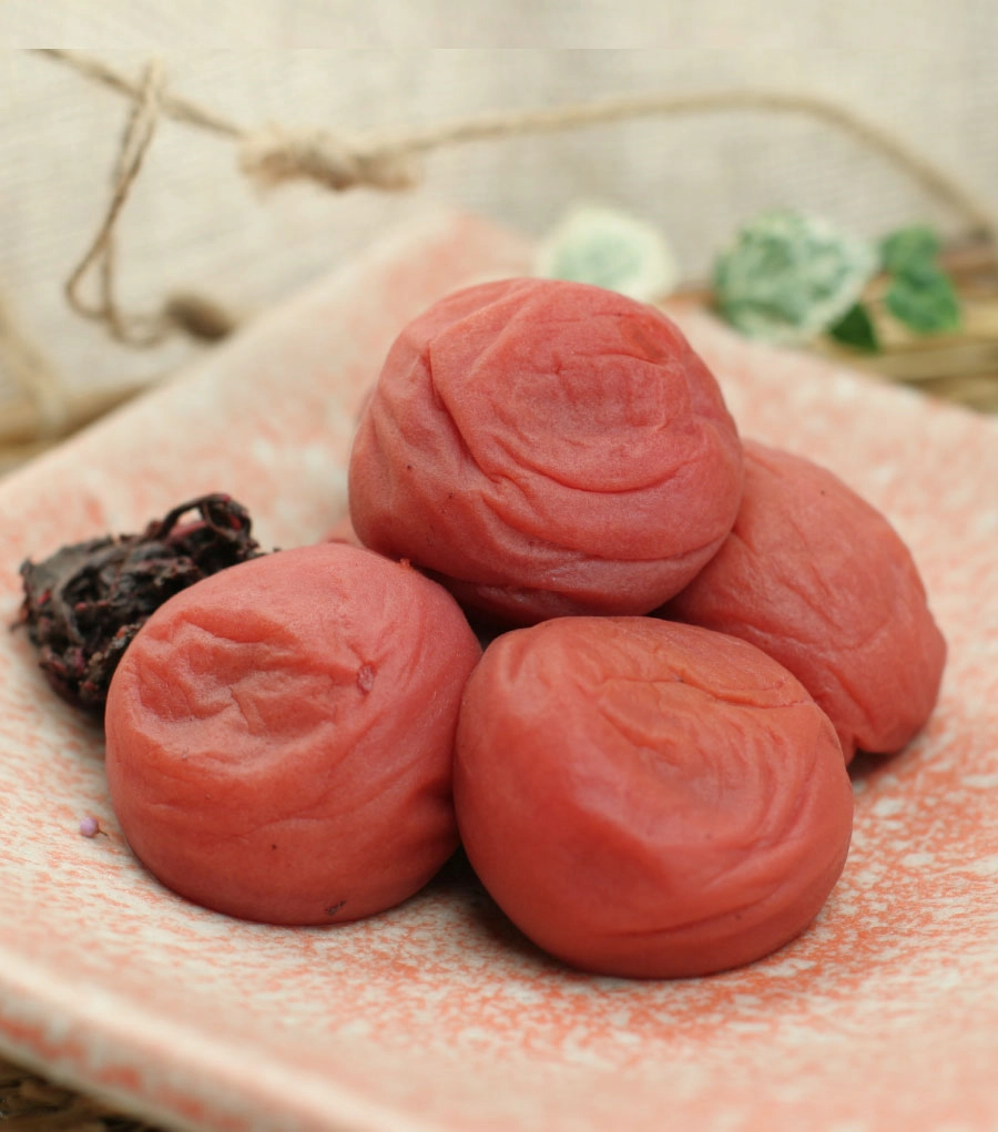 しそ漬梅の背景画像