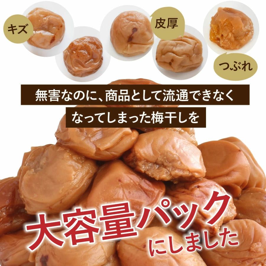 訳あり 紀州南高梅 はちみつ梅 梅 つぶれ梅干し800g | 紀州梅干し専門
