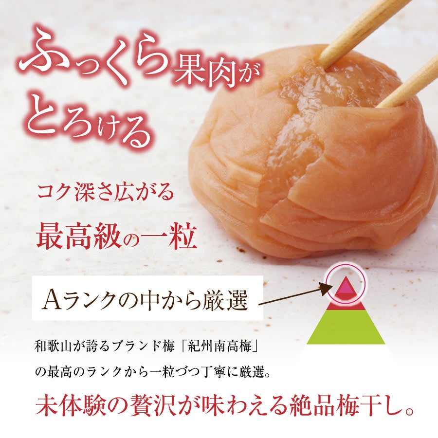 特選紀州南高梅華結 (はなむすび) 12粒入 | 紀州梅干し専門店 福梅本舗