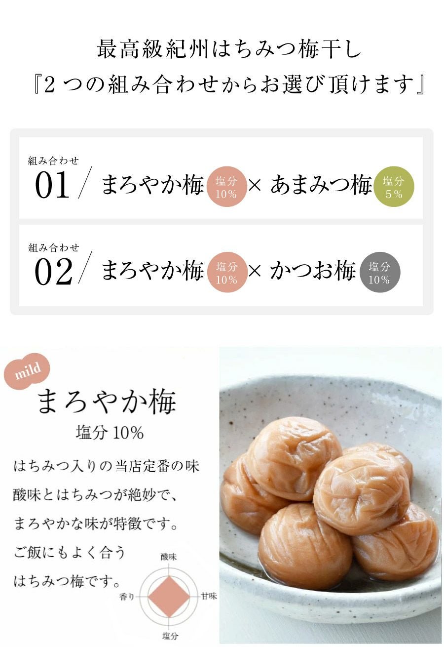 特選紀州南高梅【梅の鏡 2種二段(500g)】 | 紀州梅干し専門店 福梅本舗