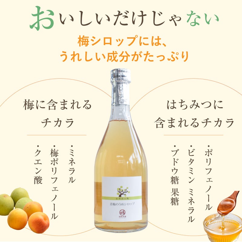 紀州南高梅使用　青梅のうめシロップ