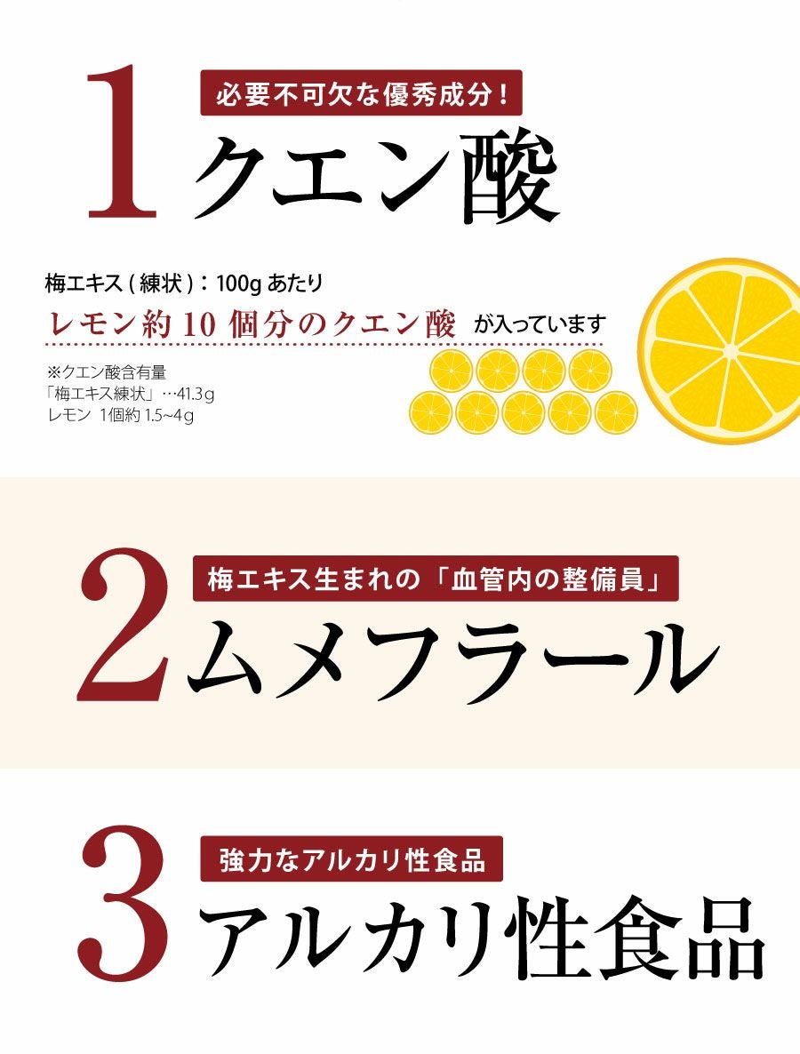 青梅の果汁を煮詰めて作る昔からの梅の健康食品 【梅エキス（梅肉