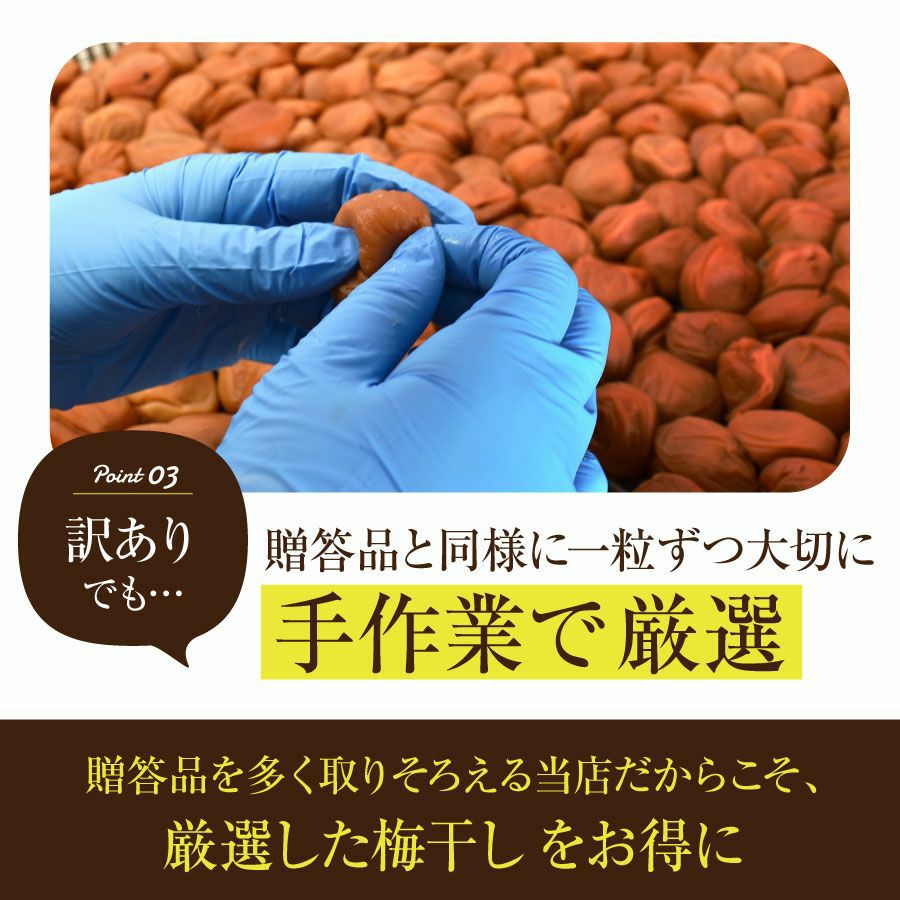 訳あり！【つぶれ梅干し 750g 】 数量限定！送料無料 | 紀州梅干し専門