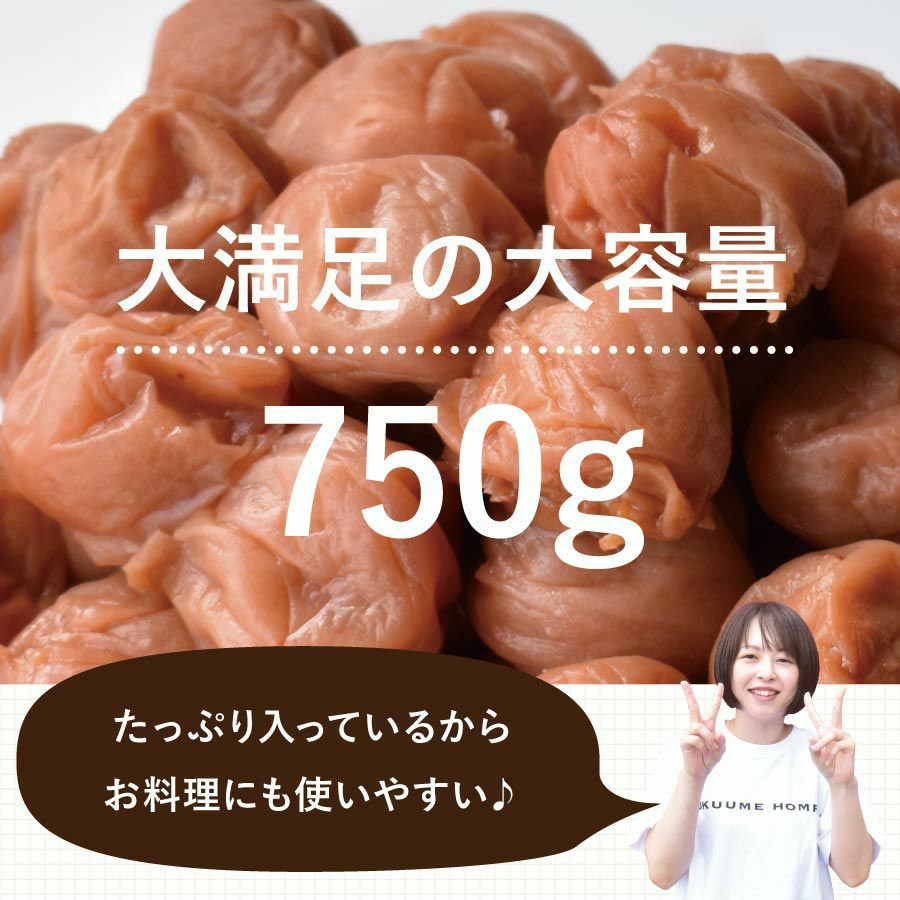 訳あり！【つぶれ梅干し 750g 】 数量限定！送料無料 | 紀州梅干し専門