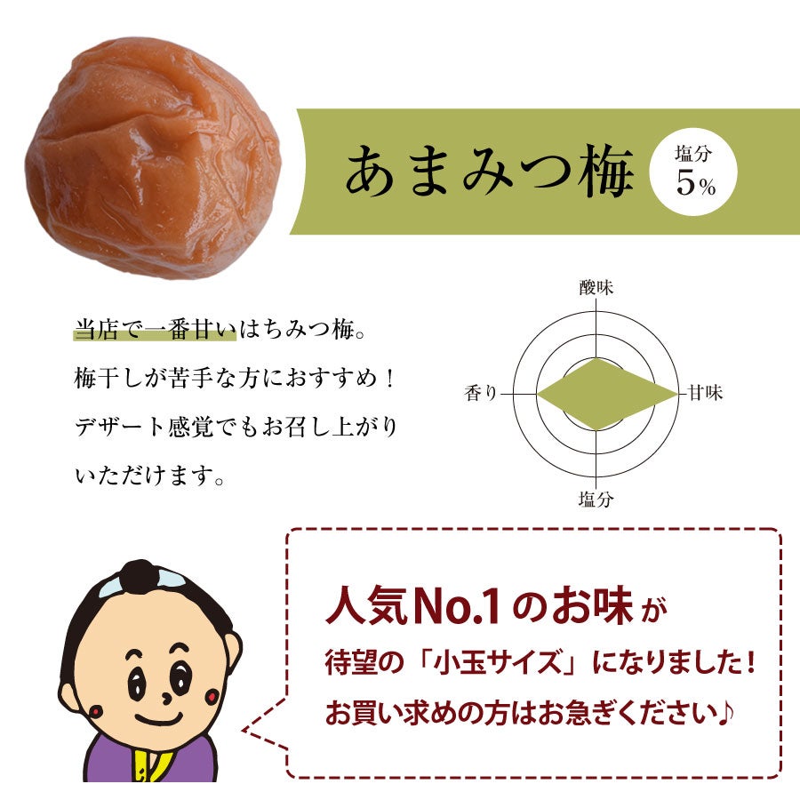 特選紀州南高梅】小玉サイズ梅干し250g | 紀州梅干し専門店 福梅本舗
