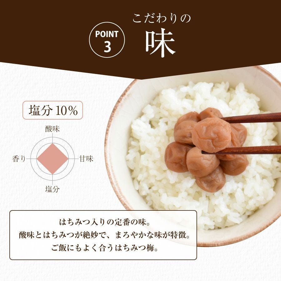 紀州産 まろやか小梅200g（塩分約10％）食べやすい大きさのご飯に合う