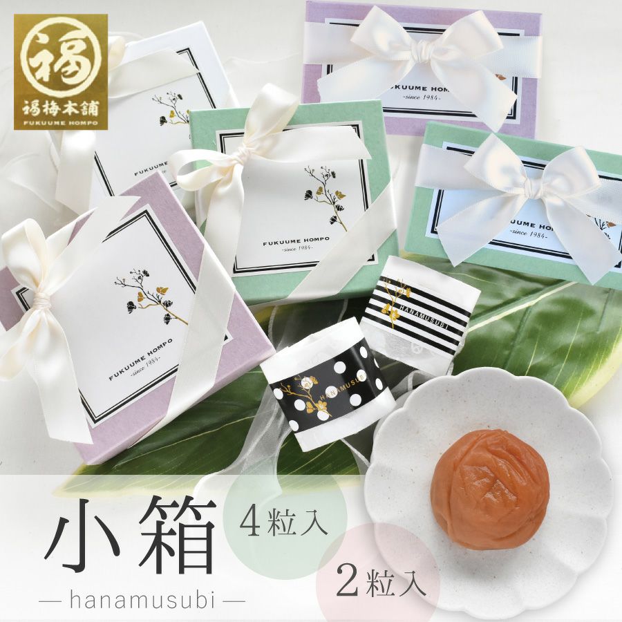 小箱-hanamusubi- 2粒入り/4粒入り】 ※会員価格割対象外 | 紀州梅干し